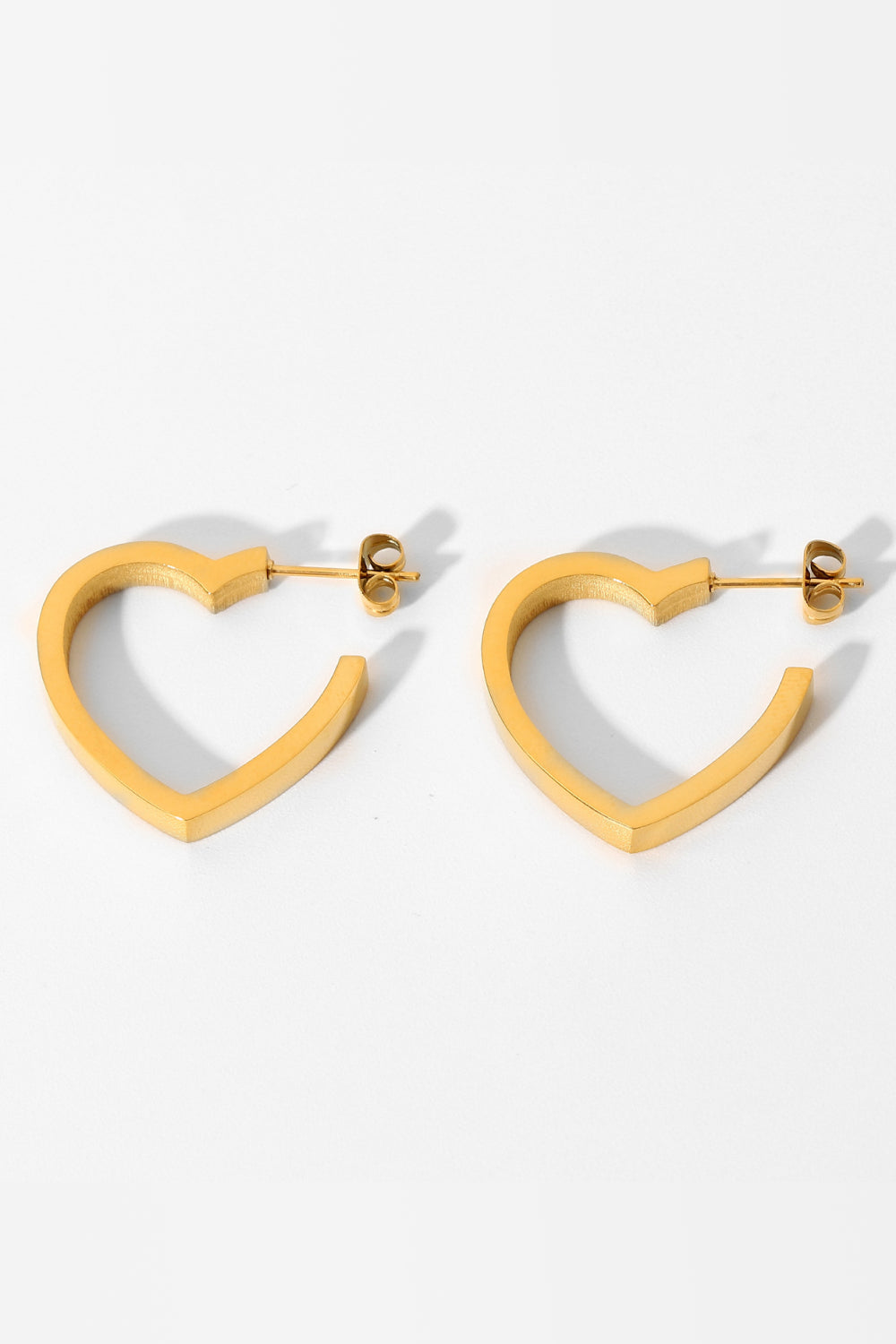 Heart Shape Hoop Earrings