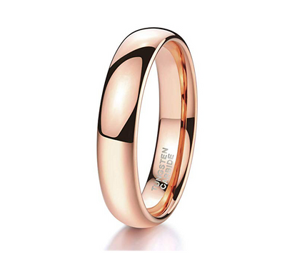 Rose Gold Tungsten Ring